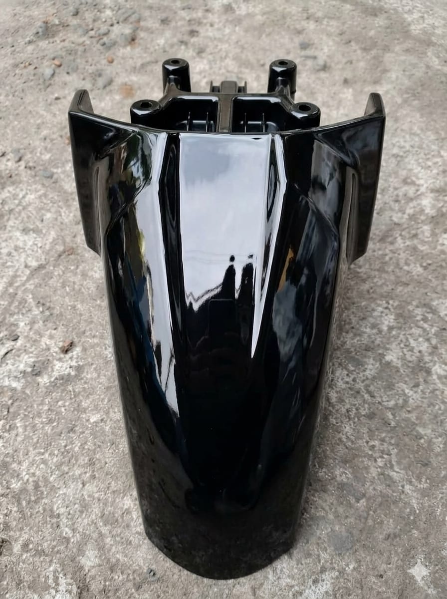 Activa 4 Hole Mudguard  Black