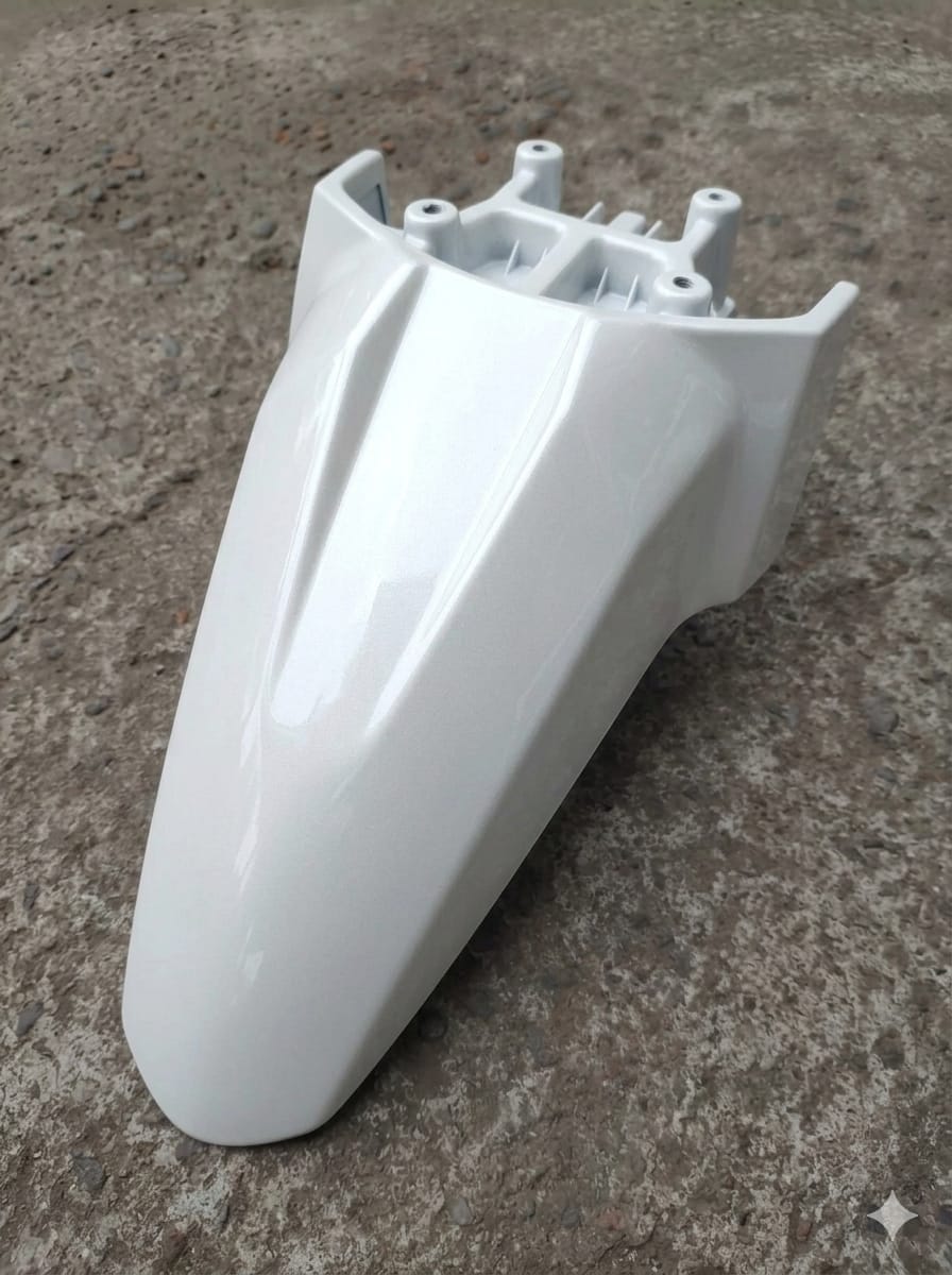 Activa 4 Hole Mudguard White