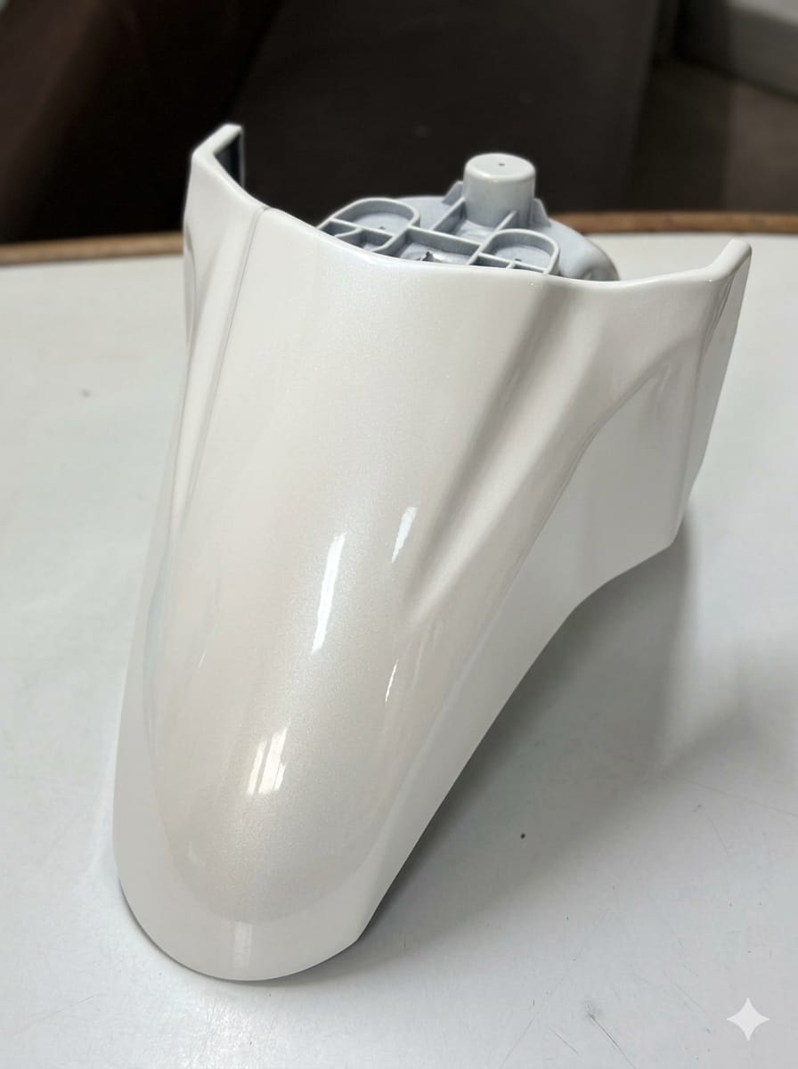 3 Hole Mudguard White
