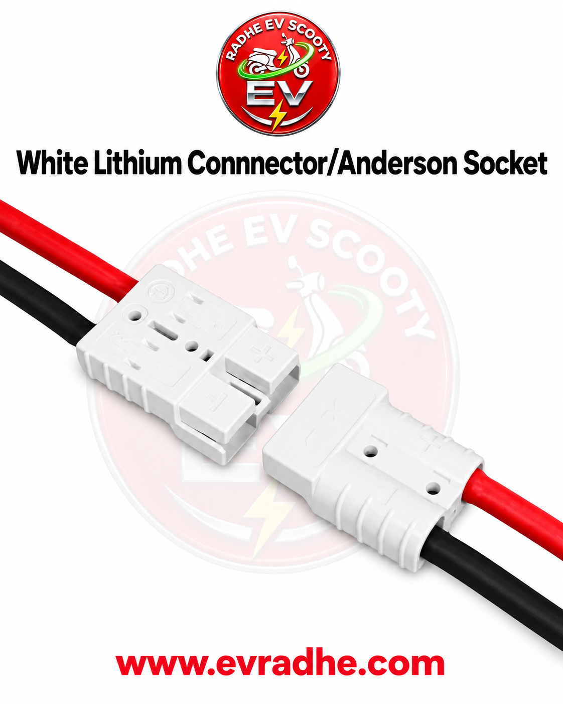 White Lithium Connnector/Anderson Socket