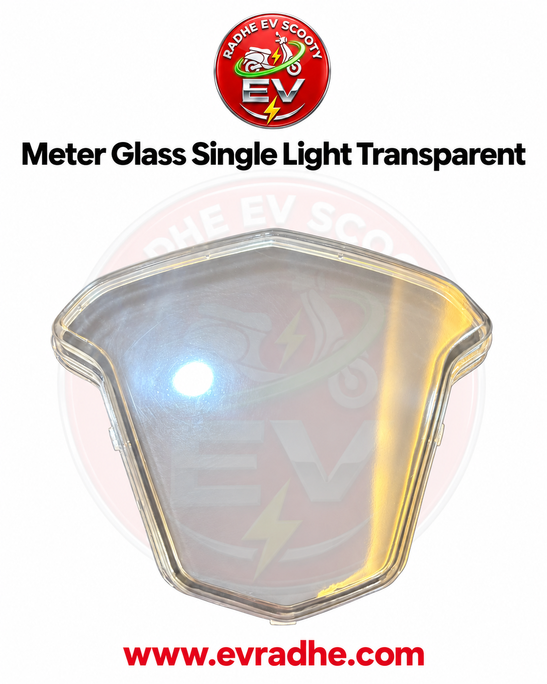 Meter Glass Single Light Transparent