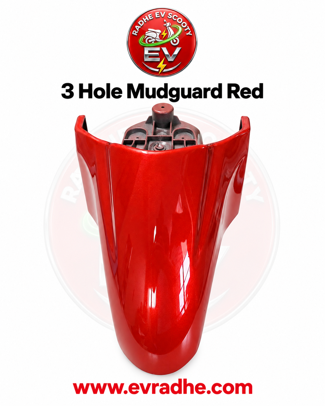 3 Hole Mudguard Red