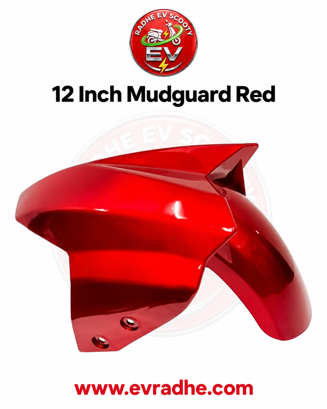 12 Inch Mudguard Red