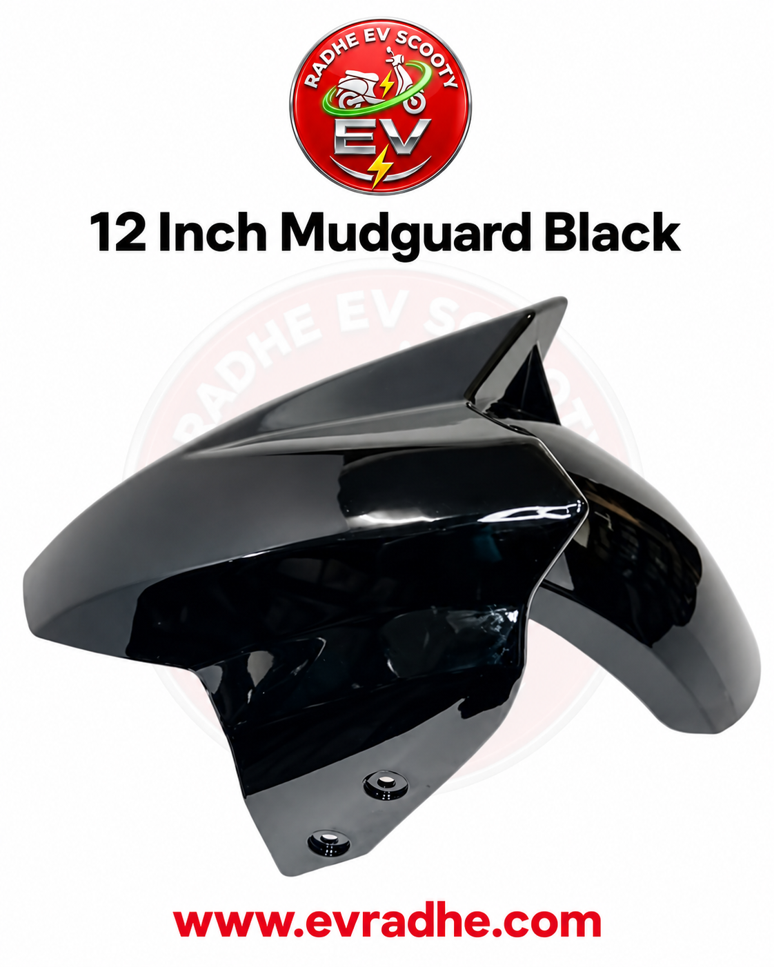 12 Inch Mudguard Black