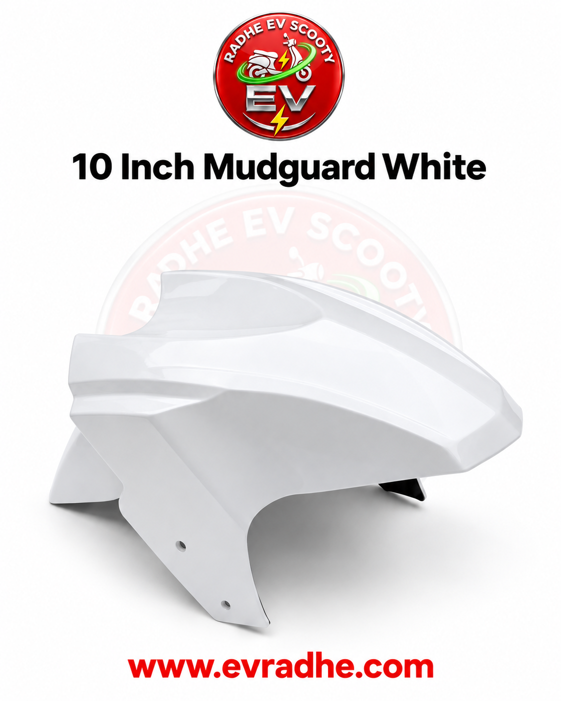 10 Inch Mudguard White