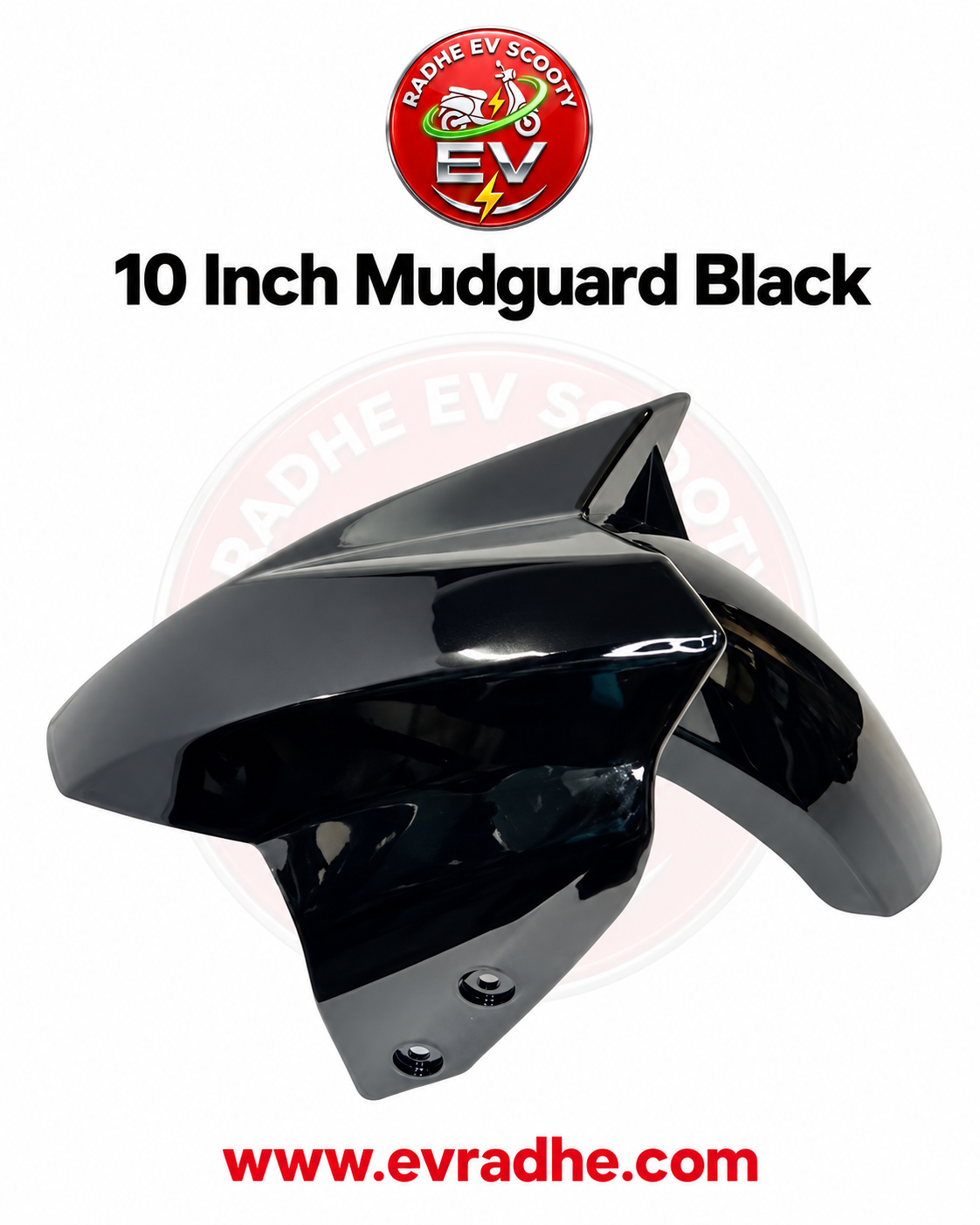 10 Inch Mudguard Black