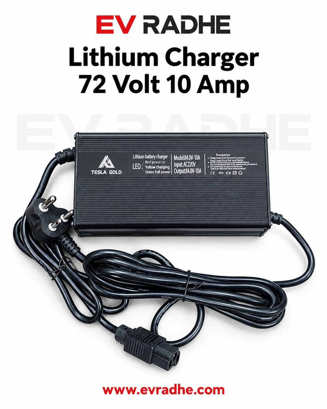 Lithium Charger 72Volt 10Amp